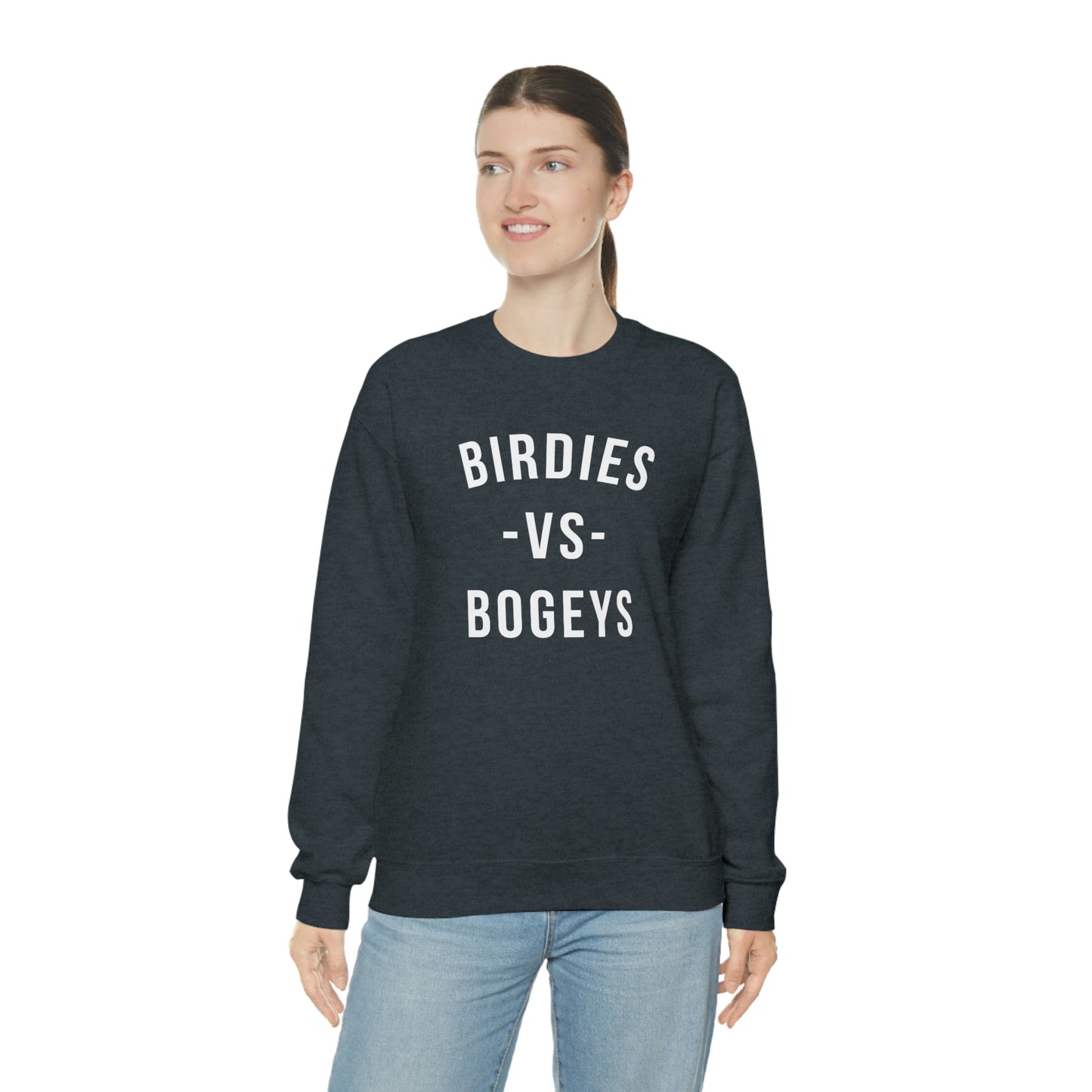 Birdies vs Bogeys - Unisex Heavy Blend™ Crewneck Sweatshirt