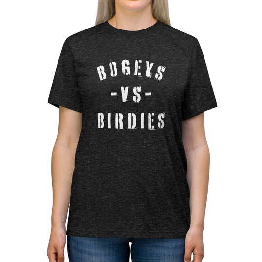 Bogeys vs Birdies - Unisex Triblend Tee