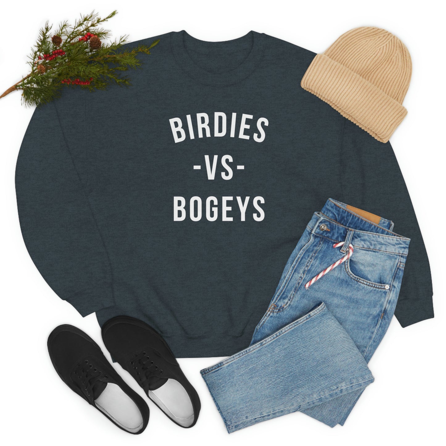 Birdies vs Bogeys - Unisex Heavy Blend™ Crewneck Sweatshirt