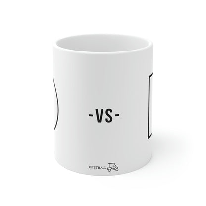 Birdies vs Bogeys (Circle vs Square) - Ceramic Mugs (11oz)